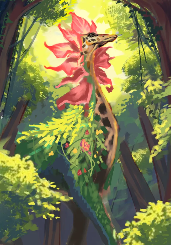 Floral Giraffe
